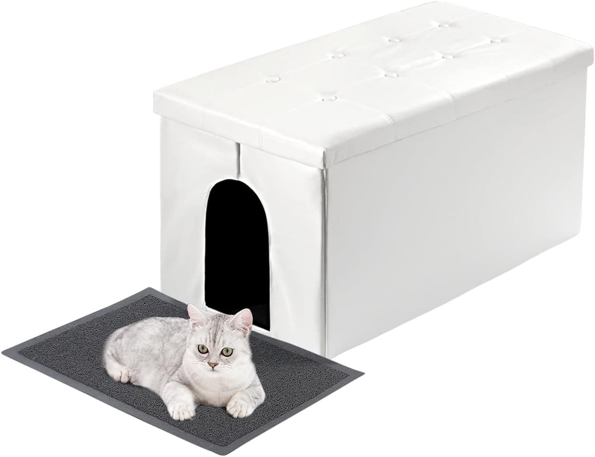 Extra Large Cat Litter Box Enclosure with Odor Control Features